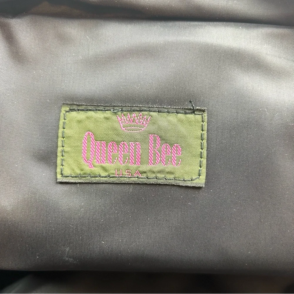 Queen Bee Zebra Print One Shoulder Sling Backpack